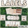 Neutral Classroom Editable Labels