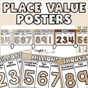 Neutral Place Value Posters