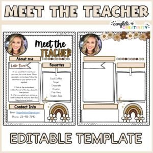 Neutral Meet the Teacher Template