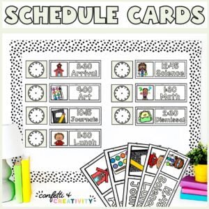 Modern Farmhouse Primary Schedule Cards