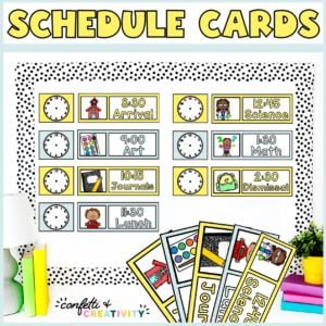 Lemon Primary Schedule Cards