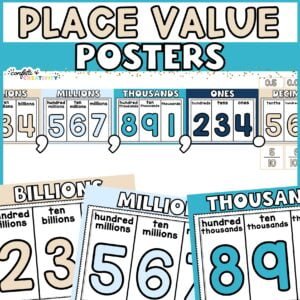 Ocean Place Value Posters