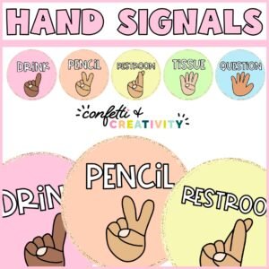 Pastel Hand Signals