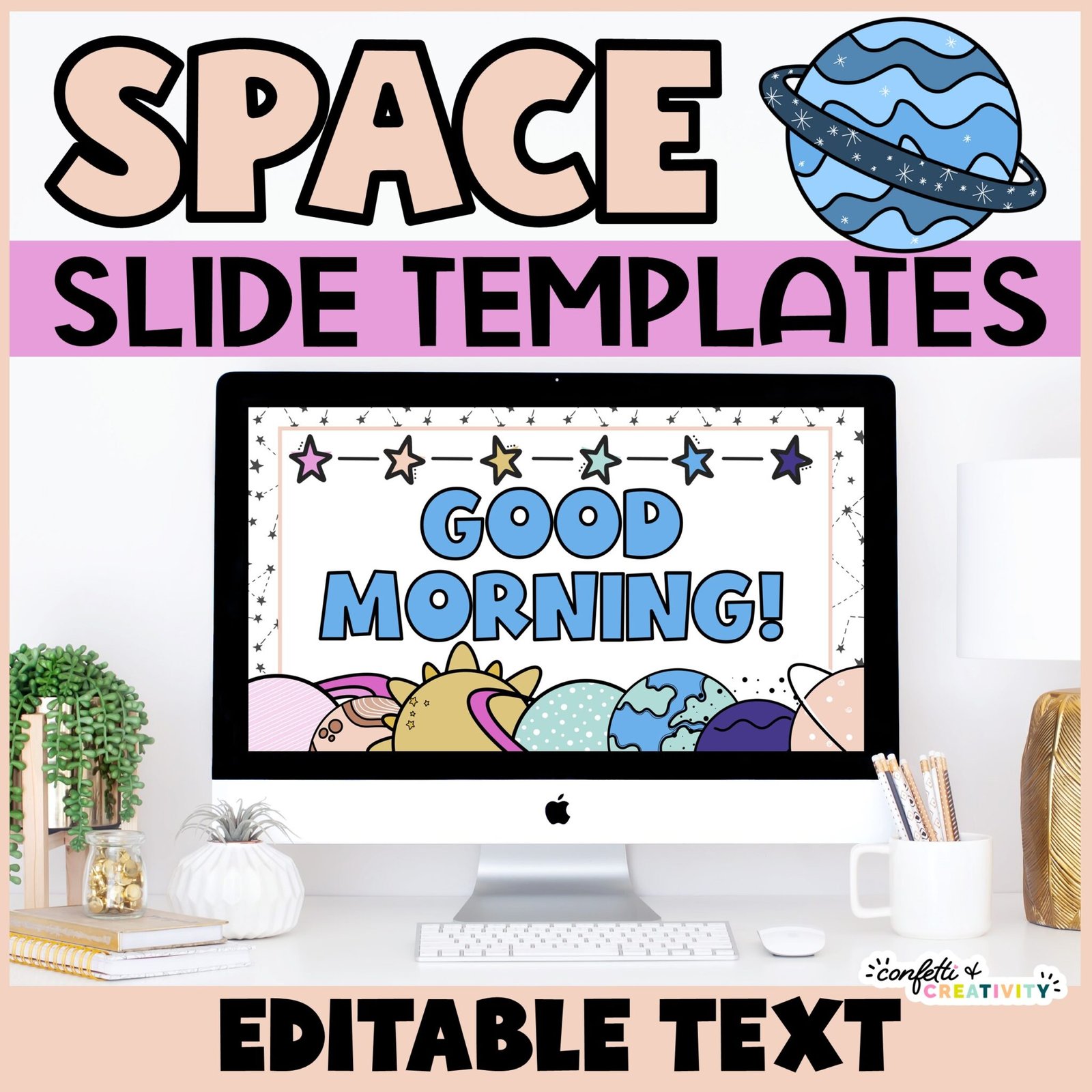 Space Google Slides Templates | Distance Learning | Confetti & Creativity