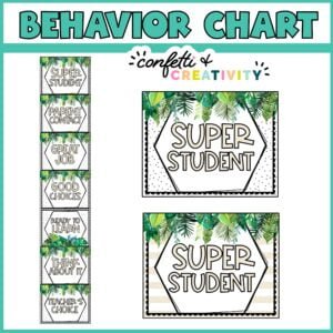 Tropical Behavior Chart