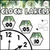 Tropical Clock Labels