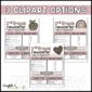 Shows 3 different clipart options