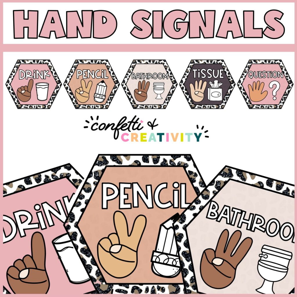 Boho Neutral Hand Signals | Confetti & Creativity