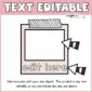 Shows a frame that is editable to create the classroom job cards