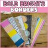 Bold Brights Bulletin Borders