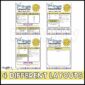 Shows 4 different layout options for classroom newsletters. All include sunshine clipart