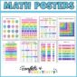 Shows all 8 math posters included in the product