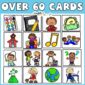 Shows many different clipart versions that can be used to set up the classroom schedule
