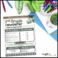 Shows a stock photo example of what a newsletter looks like filled out