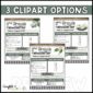 Shows 3 Different Clipart options