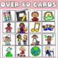 Shows 12 out of 30 different example schedule cards