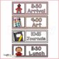 Neutral Visual Schedule Cards - Example Schedule