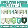 Tropical Bulletin Board Letters | Editable Headers