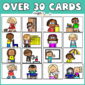 shows 12 examples of job cards with the text "Over 30 cards"