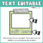 Shows a frame job cards can be added to with the text "Editable"