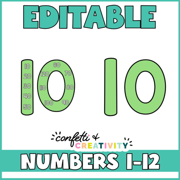 Tropical Skip Counting Preview 2 Shows two different examples - those with and without the multiples on them with the text "Editable" at the top of the picture
