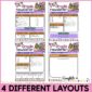 Shows 4 different Halloween Newsletter Layouts