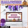 Halloween Holiday Powerpoint and Google Slides Template | Morning Messages