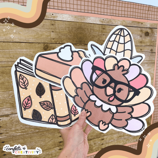 Thanksgiving Bulletin Board Clipart Examples2 Shows Adorable Clipart for Reading Thanksgiving Bulletin Board