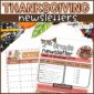 Shows Thanksgiving Newsletter Template Example Filled out
