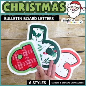 Shows 3 different letters in different designs