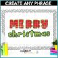 Shows an example of bulletin board you can create with printable bulletin board letters