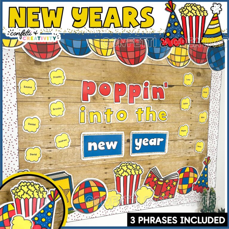 A preview photo showing a New Year's Bulletin Board