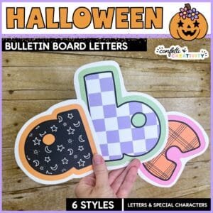 Halloween Bulletin Board Letters