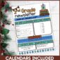 Shows a stock photo and an example of what the Winter newsletter looks like