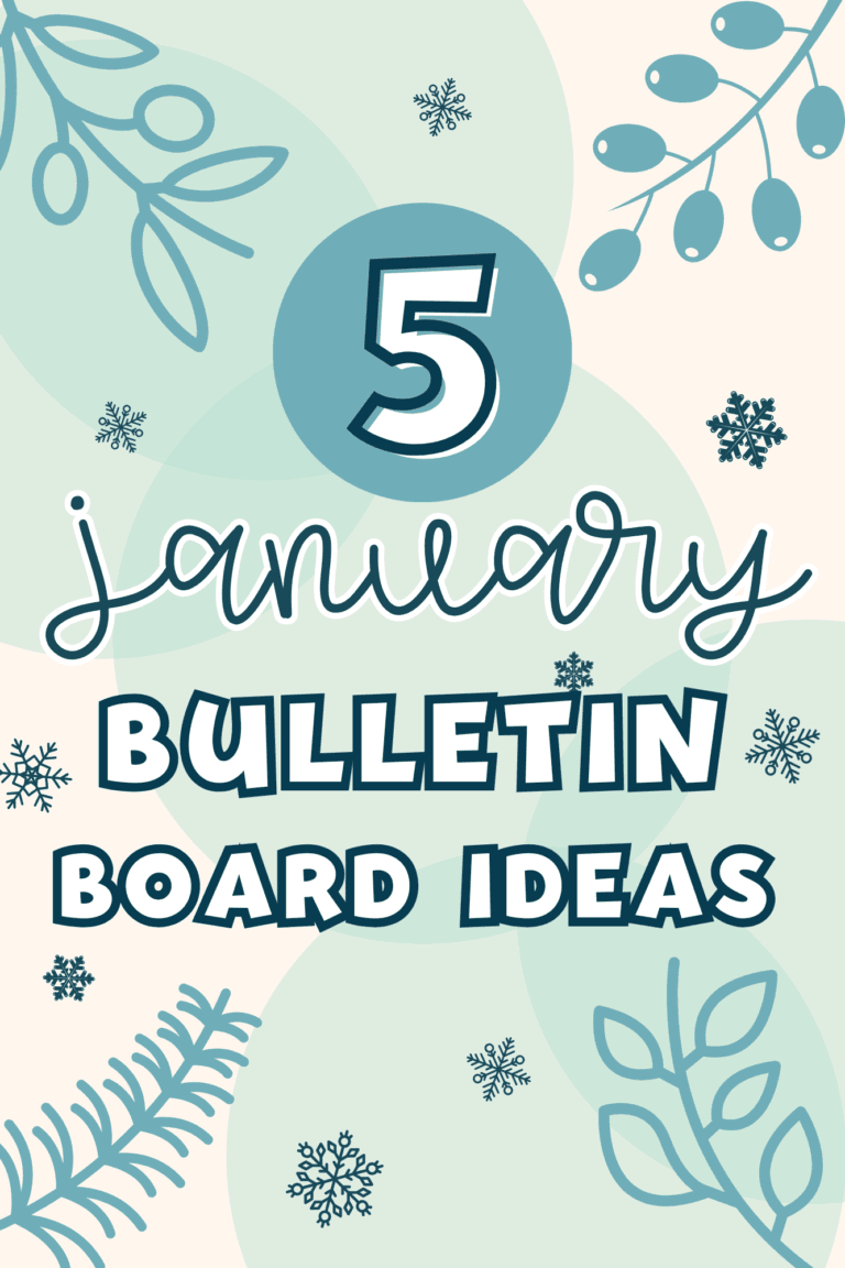 Cover photo for a blog about 5 different fresh ideas for a January Bulletin Board
