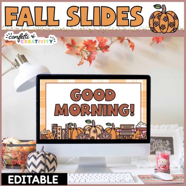 Fall Google Slide Templates Preview showing Fall Google Slide Templates