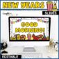 Preview showing New Year's Google Slide Templates