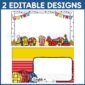 Shows 2 different design examples of the New Year's Teaching Slides