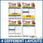 Shows 4 different New Years Newsletter layout