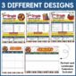 Shows 3 different design options for the New Year's Newsletter Templates