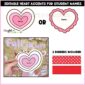 Shows 2 different options to add student names to Valentine's Door Decor