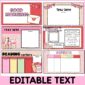 6 different examples of Valentine's Day Google Slides included in the product