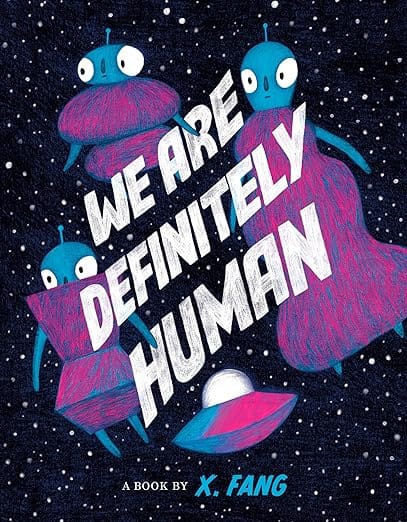 A photo of the cover of \"We Are Definitely Human\"