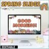 Spring Powerpoint and Google Slides Template | Morning Messages