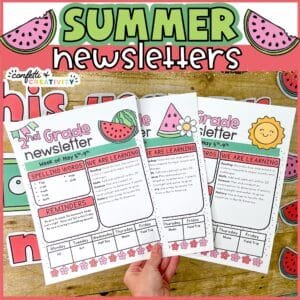 Summer Newsletter Templates and Calendar | Editable