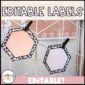 Shows examples of blank classroom labels a teacher can use to decorate their classroom. All labels shown come from the boho neutral classroom theme which is perfect for any teacher looking to create a neutral classroom theme