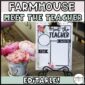 Shows a blank example of the meet the teacher template from the floral classroom theme