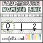 Shows a close up of the number line 0 through 2 as well as more of the number line in the background