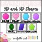 Shows example shape posters from the farmhouse floral classroom decor theme.