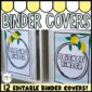 Shows example binder covers from the lemon classroom theme
